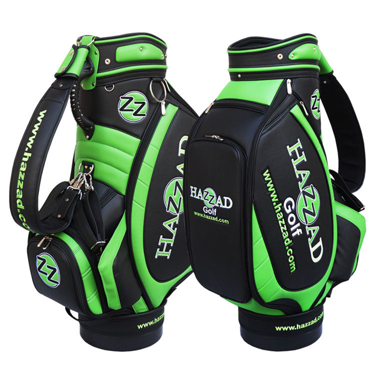 Custom Embroidery Golf Tour Bag - black and green themed