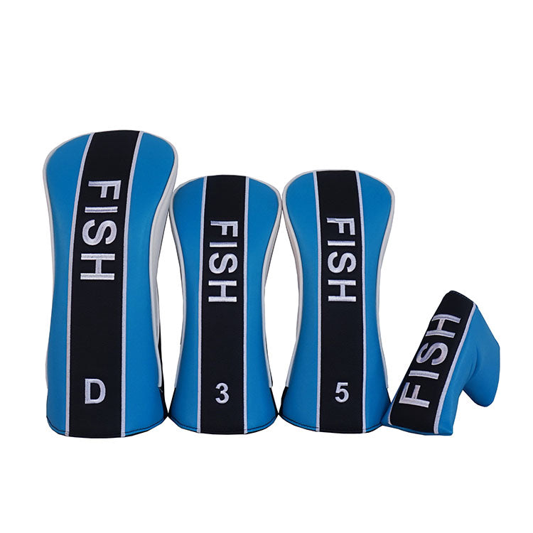 Custom Golf Head Covers - two tone design with club numbers
