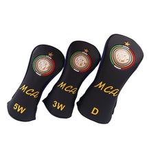 Custom Golf Head Covers with colorful logo and monogrammed name 