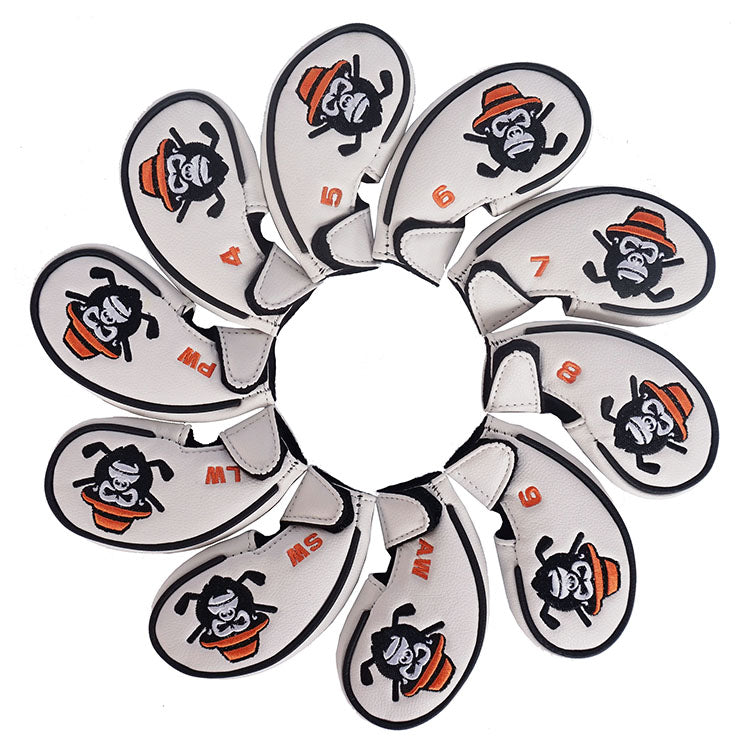 Custom Golf Iron Covers with personalized colors and logo design