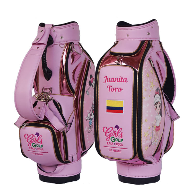 Custom Junior Golf Bags - Girls Golf Miami branded logo kids golf staff bag