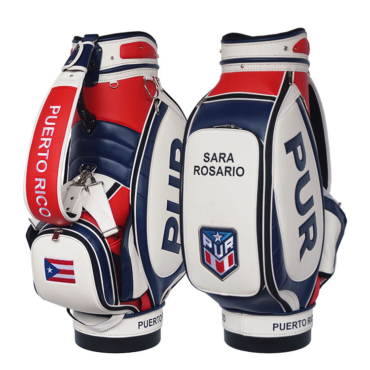 Custom Puerto Rico golf tour bag personalized with your flag, name, logo, and colors
