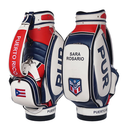 Custom Puerto Rico golf tour bag personalized with your flag, name, logo, and colors