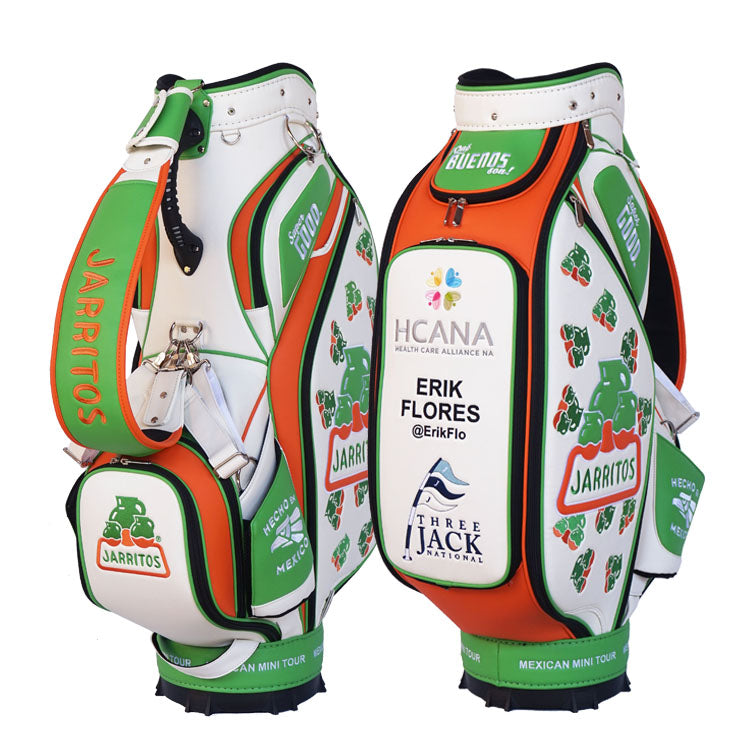 Custom high-end golf bag with premium corporate branding