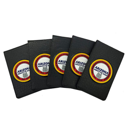Custom yardage book covers for golf academy