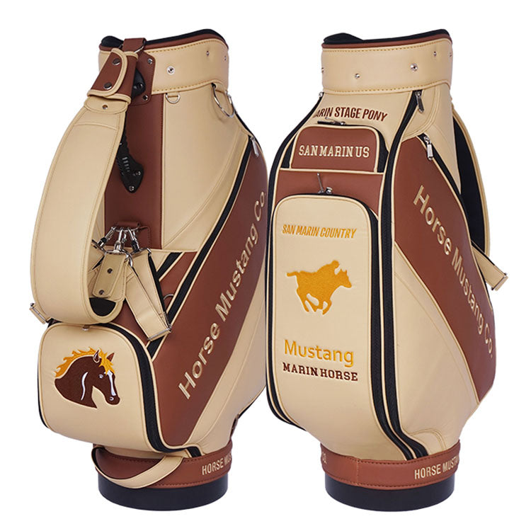 Custom Leather Cart Golf Bag – Ace of Clubs Golf Company