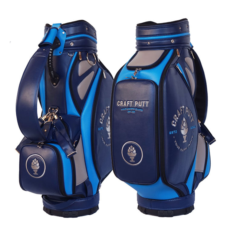 Personalized microfiber leather golf staff bag with logo