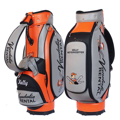 Personalized mid-size golf tour bag with custom branding
