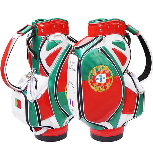 Portuguese Flag Golf Bag personalized with your name and logo 