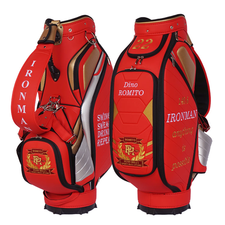 Red Ironman Custom Golf Tour Bag