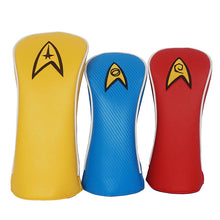 StarTrek  Custom Golf Head covers - red blue yellow 