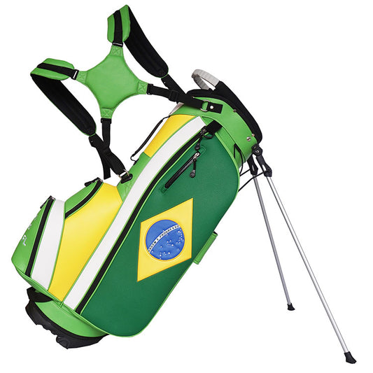 Brazilian Flag Golf Bag with logo and name