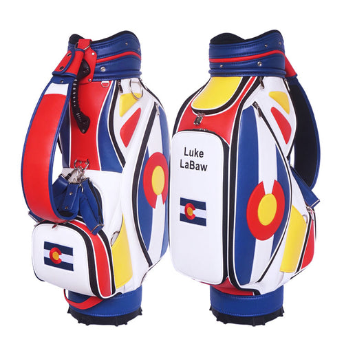 custom Colorado state flag golf bag tour staff bags USA - My Custom Golf Bag Global