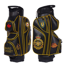 custom golf cart bag with snake skin leather - best bag for golf