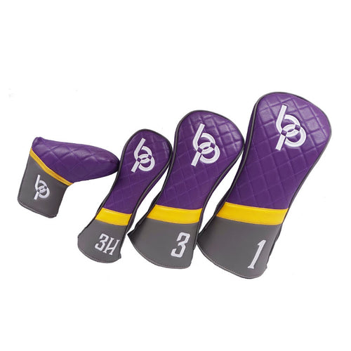 custom golf head covers - driver wood hybrid putter cover set