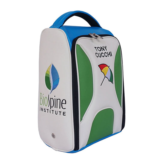 custom golf shoe bag personalized corporate colors and name