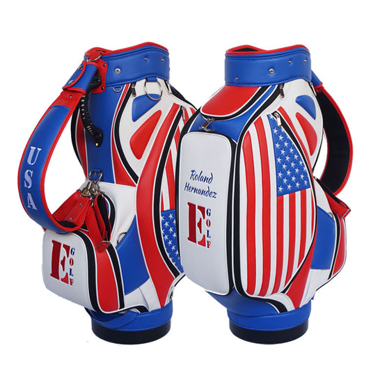 American flag golf tour staff bag - best golf bag USA