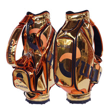 custom golf bag metallic gold material fabric shinny glitter gloss - My Custom Golf Bag Global