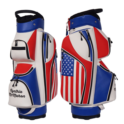 custom golf cart bag USA America American Flag Stars and Stripes - Custom Golf Bag USA 