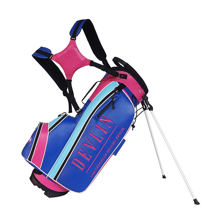 Tri-Color Leather Golf Bag (Available in 7 Colors + Custom)
