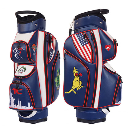 customized golf cart bag boxing kangaroo US theme