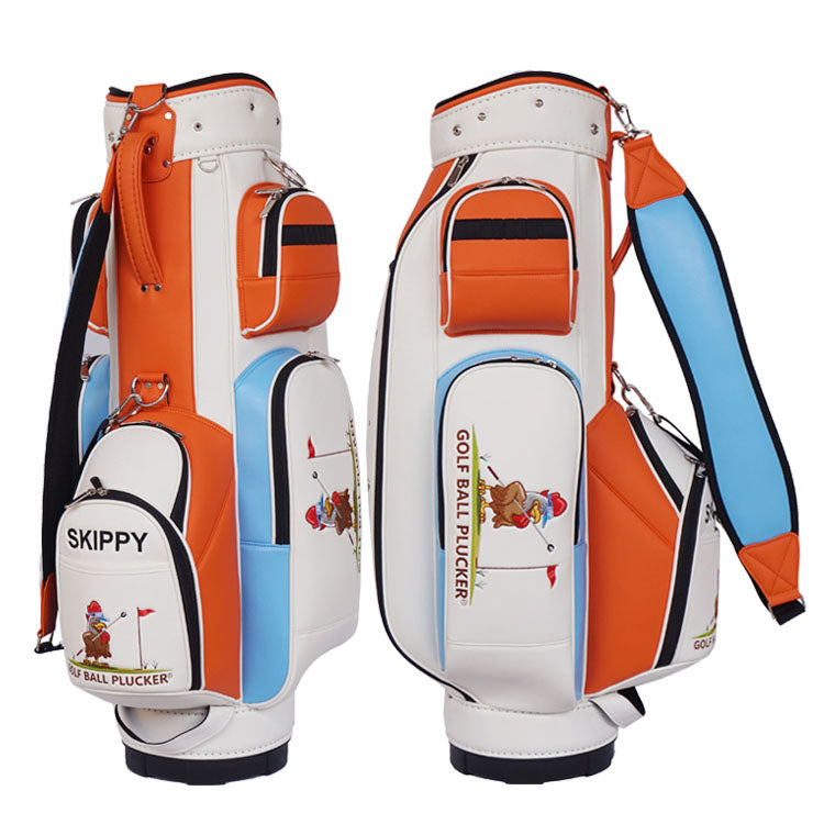 lightweight baby tour bag with golf branding logo and player's name