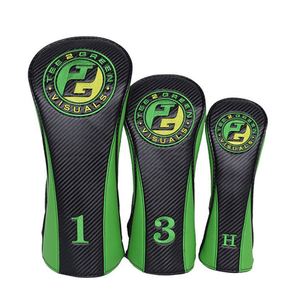 Custom driver fairway wood hybrid Golf Headcovers with corporate logo and colors