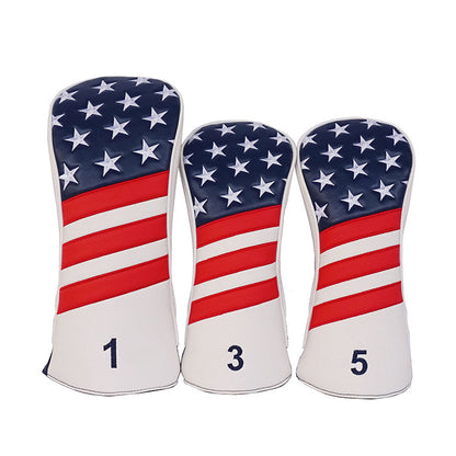 personalized club headcovers USA flag theme stars and stripes design
