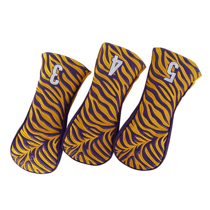 GSU universtity golf team custom golf headcovers with tiger stripes